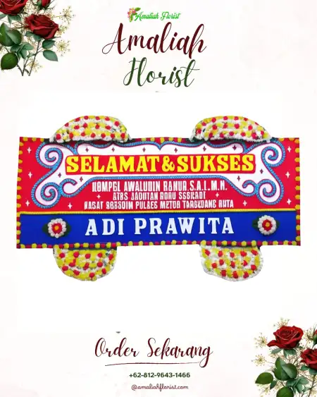 Papan Bunga Ucapan Selamat Krosok