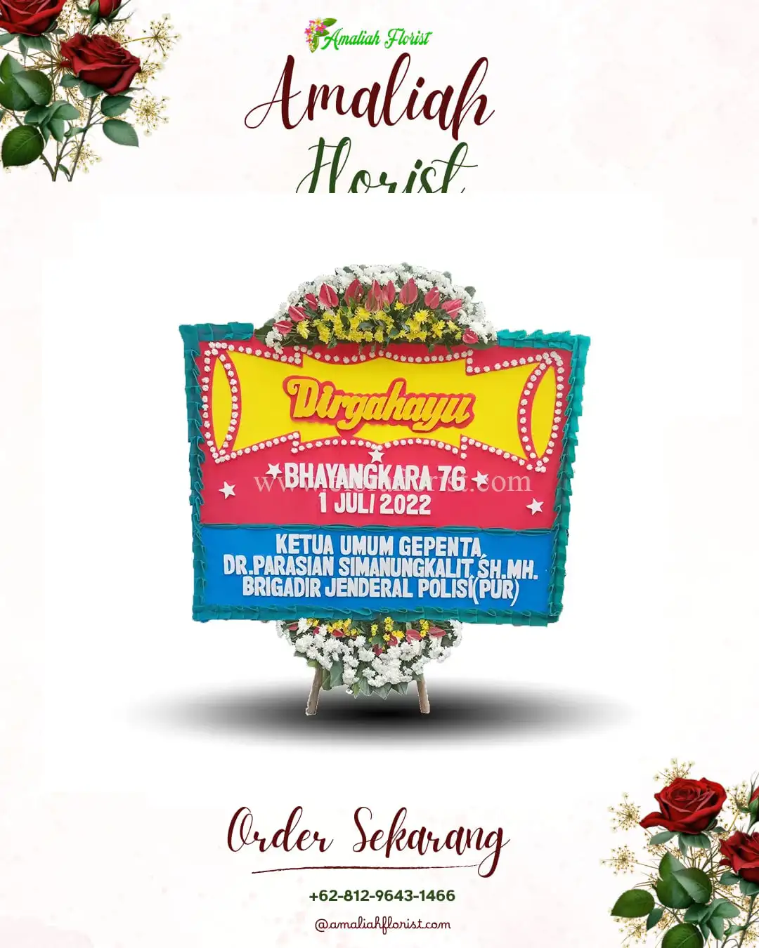 Papan Bunga HUT Ulang Tahun Krosok